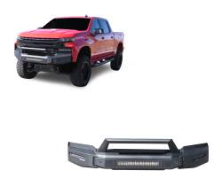 Black Horse Off Road - Black Horse AFB-SI20-K1 Armour-II Bumper Kit Black for 19-21 Silverado 1500 - Image 1
