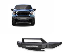 Black Horse Off Road - Black Horse AFB-F121-K1 Armour Black Front Bumper for 21-23 Ford F150 - Image 1