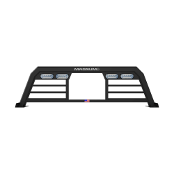 Magnum Truck Racks - Magnum Truck Racks 109LPBRA1NB Headache Rack Low Pro Window Bars Matte Black - Image 1