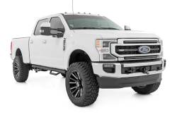 Rough Country Suspension Systems - Rough Country RCF1596CCB 3" Nerf Bars Cab Length Black for 15-26 F150/SD Crew - Image 2