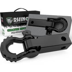 Rhino USA - Rhino USA RSHCK-HTCH Black Shackle Hitch Receiver w/D-Ring - Image 1