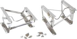 Kentrol - Kentrol 30552 Polished Seat Pedestals Pair for 76-90 Jeep Wrangler CJ & YJ - Image 1