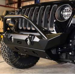 Motobilt - Motobilt MB1090F-S-1094 Jeep JL/Gladiator Front Bumper w/Stinger/Skid Plate 18+ - Image 3