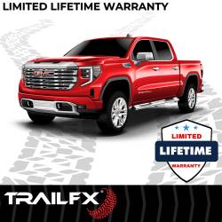 TrailFX - TrailFX A7052S 5" Oval Straight Side Bars Polished Steel Rocker Panel Mount - Image 2
