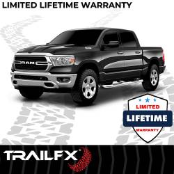 TrailFX - TrailFX A0046S Nerf Bar 3" Stainless Round Bent 60-DEG w/StepPads & Rocker Mnt - Image 2