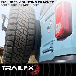 TrailFX - TrailFX BR009T Matte Black Spare Tire Carrier Spacer for Factory Mount 35" Max - Image 2