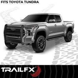 TrailFX - TrailFX E0049T 1-Piece Black Textured Powder Coated Steel Grille Guard - Image 2