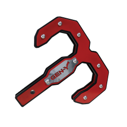 GEN-Y Hitch - GEN-Y Hitch The Hulk Tow Hook/Hitch Step 2" Shank Black/Red 16K GH-0069-R - Image 1
