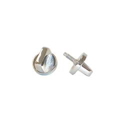 Rugged Ridge 11304.01 Interior Windshield Knob Set Chrome for Jeep CJ