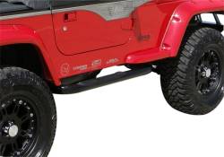 Rampage - Rampage 8625 Body Side 3" Round Step Bar W2W for 97-06 Wrangler YJ/TJ - Image 2