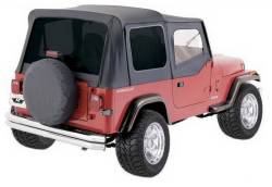 Rampage - Rampage 99435 Replacement Soft Top Black Diamond for 88-95 Jeep Wrangler YJ - Image 2