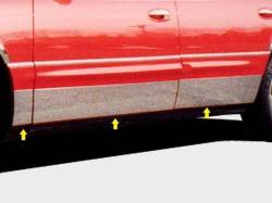 QAA TH37580 Stainless Rocker Panel Trim 6pc for 97-05 Buick Park Avenue