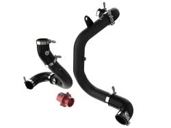 aFe Power - aFe 46-20415-B Hot/Cold Charge Pipe Kit Black w/Turbo Muffler for Audi/VW 2.0 - Image 1