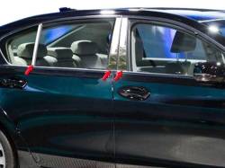 Quality Automotive Accessories - QAA PP14201 6Pc Stainless Steel Pillar Trim for 14-20 Acura RLX - Image 1
