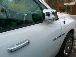 Quality Automotive Accessories - QAA MC53936 2Pc Chrome ABS Plastic Mirror Cover for 2013-2018 Ram Trucks - Image 1