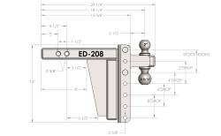 BulletProof Hitches - BulletProof ED208 2.0" Extreme Duty 8" Drop Or Rise Hitch - Image 8