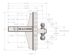 BulletProof Hitches - BulletProof ED25OFFSET 2.5" Extreme Duty 4" & 6" Offset Hitch - Image 6