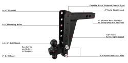 BulletProof Hitches - BulletProof HD2010 2.0" Heavy Duty 10" Drop Or Rise Hitch - Image 6