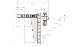 BulletProof Hitches - BulletProof HD2012 2.0" Heavy Duty 12" Drop Or Rise Hitch - Image 8
