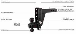BulletProof Hitches - BulletProof HD206 2.0" Heavy Duty 6" Drop Or Rise Hitch - Image 8
