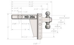 BulletProof Hitches - BulletProof HD206 2.0" Heavy Duty 6" Drop Or Rise Hitch - Image 9