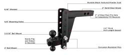 BulletProof Hitches - BulletProof HD208 2.0" Heavy Duty 8" Drop Or Rise Hitch - Image 7
