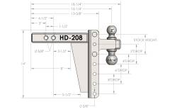 BulletProof Hitches - BulletProof HD208 2.0" Heavy Duty 8" Drop Or Rise Hitch - Image 8