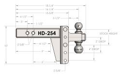 BulletProof Hitches - BulletProof HD254 2.5" Heavy Duty 4" Drop Or Rise Hitch - Image 9