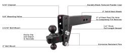 BulletProof Hitches - BulletProof HD304 3.0" Heavy Duty 4" Drop Or Rise Hitch - Image 7