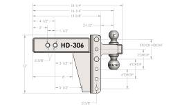 BulletProof Hitches - BulletProof HD306 3.0" Heavy Duty 6" Drop Or Rise Hitch - Image 8