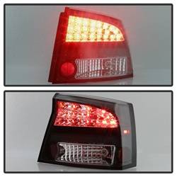 Spyder Auto - Spyder Auto 5002273 Black/Clear LED Taillights for 06-08 Dodge Charger - Image 2
