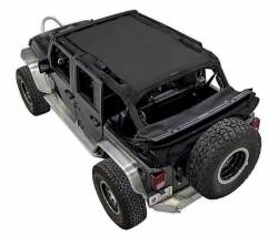 SpiderWebShade Mesh Bikini Top Black for Jeep JK 4DR SWS-SHDTOP-01-JK4D-BLK