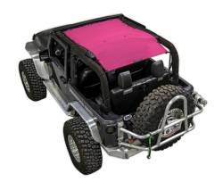 SpiderWebShade Mesh Bikini Top-Pink for Jeep JK 2DR SWS-SHDTOP-01-JK2D-PNK