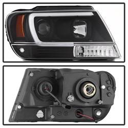Spyder Auto - Spyder Auto 5085221 Black Light Bar Projector Headlights for Grand Cherokee - Image 2
