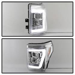 Spyder Auto - Spyder Auto 5084705 Light Bar Projector Headlights Chrome for 11-16 Super Duty - Image 2