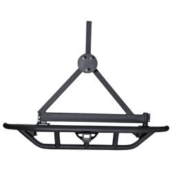 Rugged Ridge - Rugged Ridge 11503.13 RRC Rear Bumper 2" Hitch & Tire Carrier for Wrangler - Image 1