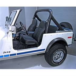 Rugged Ridge 44915 STANDARD FRONT BUCKET SEAT BLACK DENIM for CJ/WRANGLER