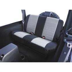 Rugged Ridge 48621 SEAT COVER FABRIC REAR RED for Wrangler
