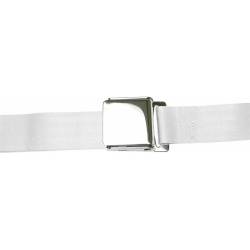 Safe-T-Boy - Safe-T-Boy STBSB2LAWT 2pt White Lap Belt Airplane Buckle Each - Image 1