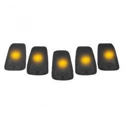 Recon - Recon 264159BK LED Cab Roof Light Kit Smoked/Amber 88-02 GM C/K Truck - Image 2