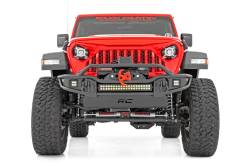 Rough Country Suspension Systems - Rough Country Tubular Front Winch Bumper Black for Jeep JK/JL/JT 10647 - Image 3