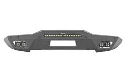 Rough Country Suspension Systems - Rough Country 51074 Modular Heavy Duty Black Front Bumper for 21-26 Ford Bronco - Image 1