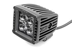 Rough Country Suspension Systems - Rough Country Black Series 2" LED DRL Light Pods-Spot Pair 70903BLKDRL - Image 2