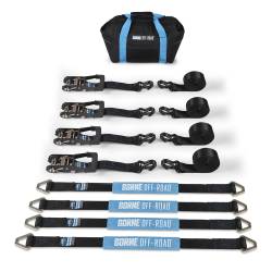 Mishimoto - Mishimoto BNRTC-TD-4BK Borne Off-Road Vehicle Ratchet Tie-Down Kit Black - Image 2
