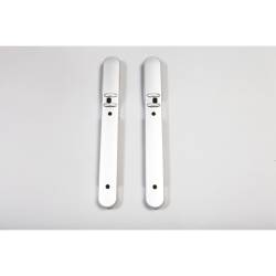 Rugged Ridge 11151.16 Front Door Handle Trim Brushed Silver for Jeep Wrangler