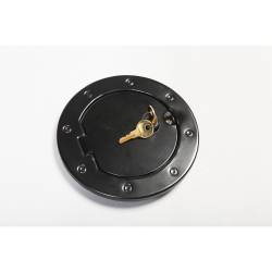 Rugged Ridge - Rugged Ridge 11229.03 Black Locking Gas Cap Fuel Door for 07-18 Jeep Wrangler JK - Image 1