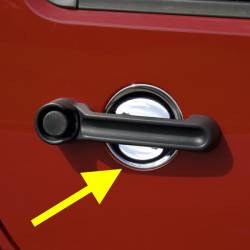 Rugged Ridge 13311.15 Door Handle Recess Guards Chrome for Wrangler JK