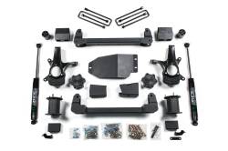 Zone Offroad 6.5" Suspension Lift Zone Shocks Silverado/Sierra 1500 4WD ZONC40N