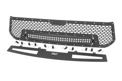 Rough Country Suspension Systems - Rough Country 70226 Front Mesh Grille Insert w/LED Black for 14-17 Toyota Tundra - Image 2