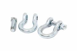 Rough Country 4.75 Ton 3/4" Pin D-Ring Shackles-Zinc Pair 1174